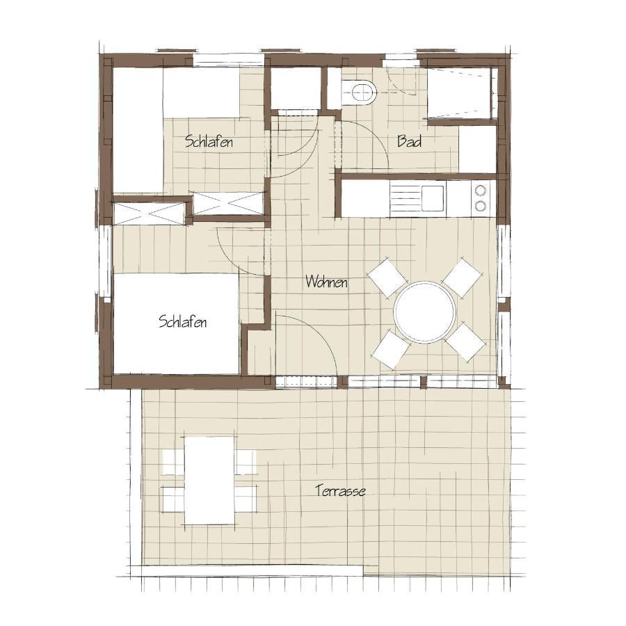 Bungalows Am Waldessaum Bei Hohenzieritz 外观 照片
